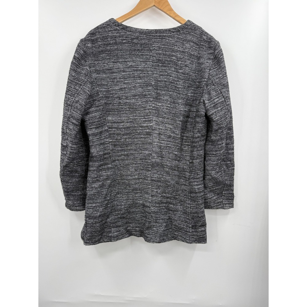 Coldwater Creek Jacket Womens Large Gray Wool Blend Lined Button Front Swing‎ - Picture 7 of 10